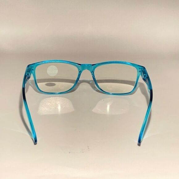 1443 Helen Reading Glasses 3.0 Readers Bluelight Filter Blue Frame NWT main image 7